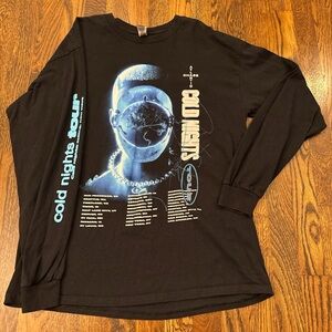 Chase Atlantic Tour Long Sleeve T-Shirt Black T Shirt 100% Cotton Size Large